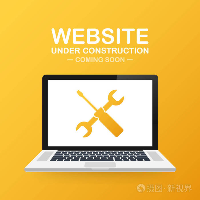 網(wǎng)站建設中的創(chuàng)意標志 筆記本電腦與網(wǎng)站設計